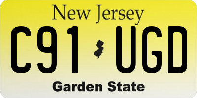 NJ license plate C91UGD