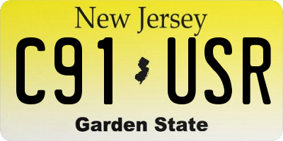 NJ license plate C91USR