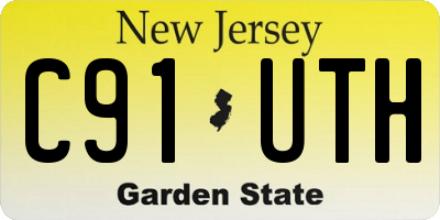 NJ license plate C91UTH