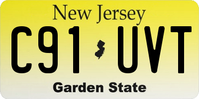 NJ license plate C91UVT