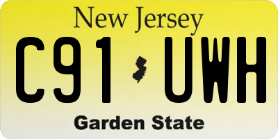 NJ license plate C91UWH