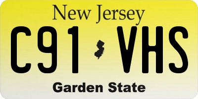 NJ license plate C91VHS