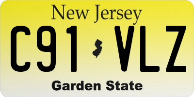 NJ license plate C91VLZ