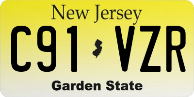 NJ license plate C91VZR
