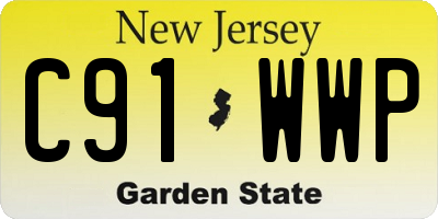 NJ license plate C91WWP