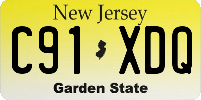 NJ license plate C91XDQ