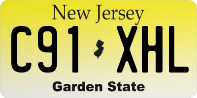NJ license plate C91XHL