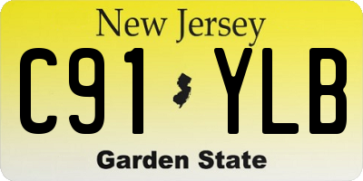 NJ license plate C91YLB