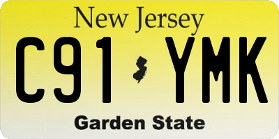 NJ license plate C91YMK