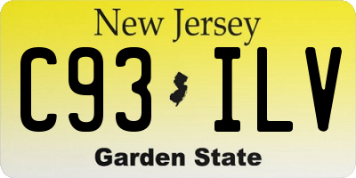 NJ license plate C93ILV