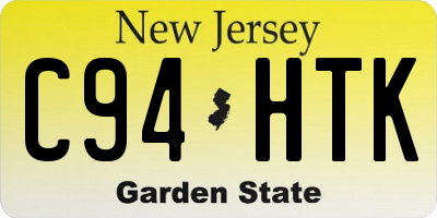 NJ license plate C94HTK