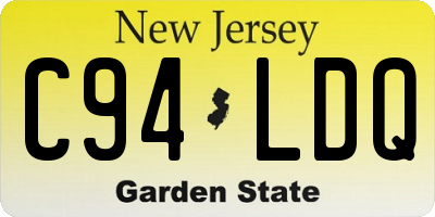 NJ license plate C94LDQ