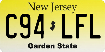 NJ license plate C94LFL