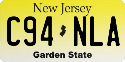 NJ license plate C94NLA