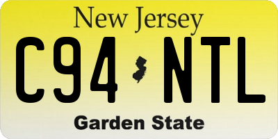 NJ license plate C94NTL