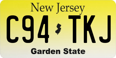 NJ license plate C94TKJ