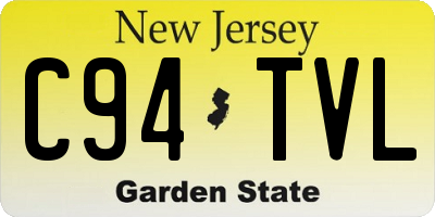 NJ license plate C94TVL