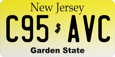 NJ license plate C95AVC
