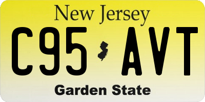 NJ license plate C95AVT