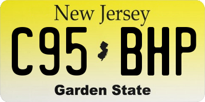 NJ license plate C95BHP