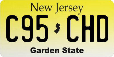 NJ license plate C95CHD