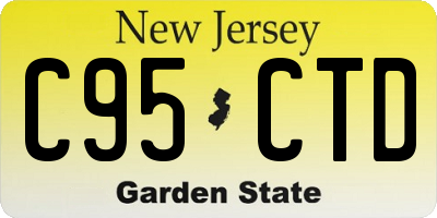 NJ license plate C95CTD