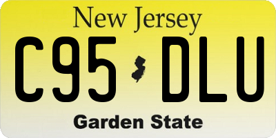 NJ license plate C95DLU