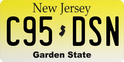 NJ license plate C95DSN