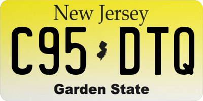 NJ license plate C95DTQ