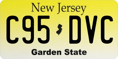 NJ license plate C95DVC