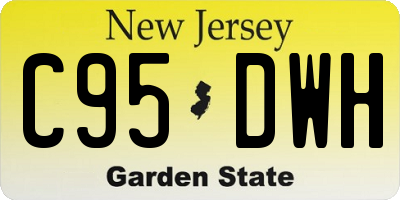 NJ license plate C95DWH