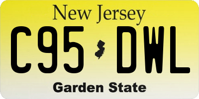 NJ license plate C95DWL