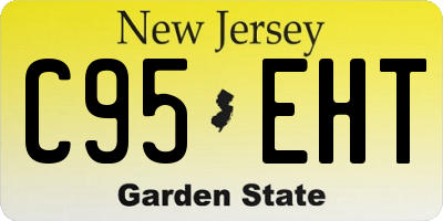 NJ license plate C95EHT