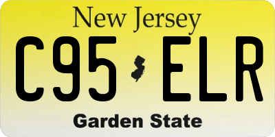 NJ license plate C95ELR