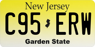 NJ license plate C95ERW