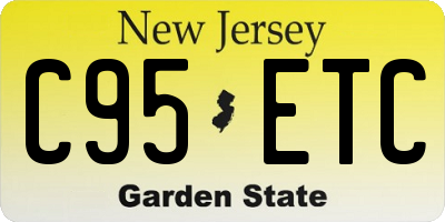 NJ license plate C95ETC
