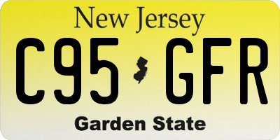 NJ license plate C95GFR