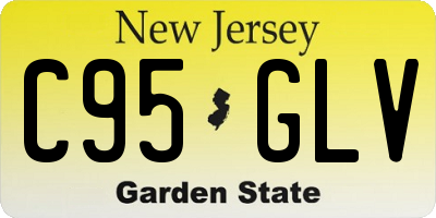 NJ license plate C95GLV