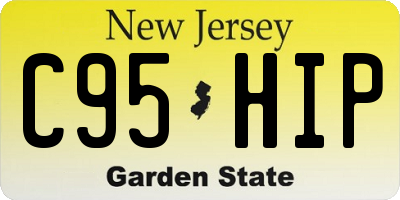 NJ license plate C95HIP