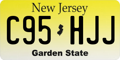 NJ license plate C95HJJ