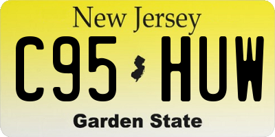 NJ license plate C95HUW