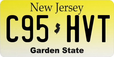 NJ license plate C95HVT