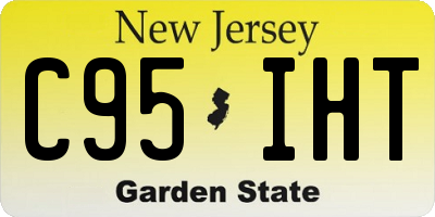 NJ license plate C95IHT