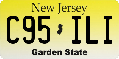 NJ license plate C95ILI