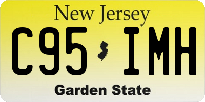 NJ license plate C95IMH