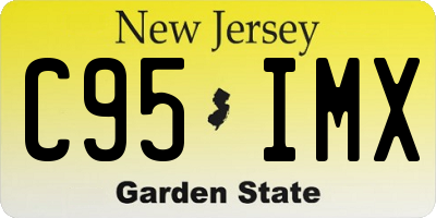 NJ license plate C95IMX