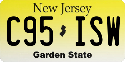 NJ license plate C95ISW