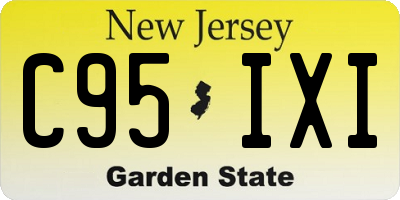 NJ license plate C95IXI