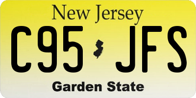 NJ license plate C95JFS