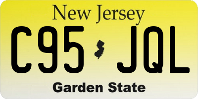 NJ license plate C95JQL